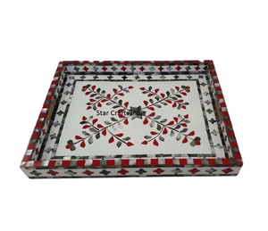 เรซิ่นยอดนิยมและฝังกระดูก รูปทรงหกเหลี่ยม อุปกรณ์ร้านอาหารและโรงแรมคุณภาพสูง ถาดเสิร์ฟสําหรับตกแต่งโต๊ะ โดย SCI - Product Image 6