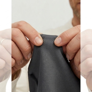 Camisa de Golf de Manga Larga para Hombre, 100% Poliéster, Transpirable, Absorbe la Humedad, Logotipo Personalizado, Patrón Geométrico - Product Image 4