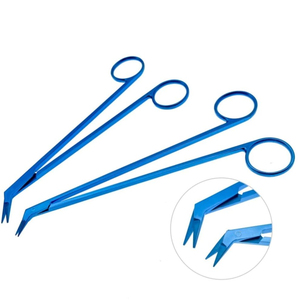 Professionnel 2 PCS Titane 45 °   Ciseaux vasculaires à angle arrondi, approuvés CE, instruments microchirurgicaux pour interventions vasculaires - Product Image 3