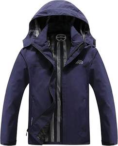 Blouson d'hiver long pour homme de créateur, coupe-vent à capuche, col montant, style vintage, léger et résistant au vent, vente en gros - Product Image 4