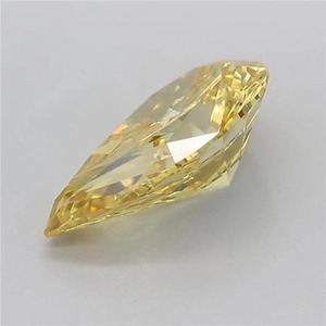 Diamante amarillo sintético de laboratorio con corte pera de 1.00 CT a 5.00 CT, certificado, VVS VS, para anillo de compromiso - Product Image 4