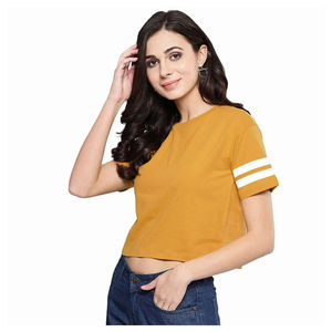 Camiseta Corta de Verano de Alta Calidad para Mujer, Talla Grande, Transpirable, 100% Algodón, Antiarrugas y de Secado Rápido, Hecha en Pakistán - Product Image 4
