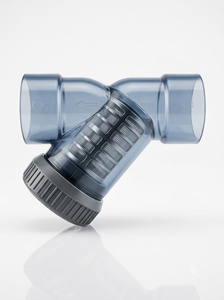 Filtro de PVC tipo Y con válvula, filtro de agua para tubería roscada, conector de filtro industrial para sistemas de irrigación duraderos - Product Image 4