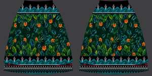 New Design Polynesian Hawaii <b>Floral</b> Printed Breathable Embroidered Women <b>Skirts</b> Vintage Natural Waist <b>Long</b> Maxi <b>Skirt</b> Lockdown - Product Image 2