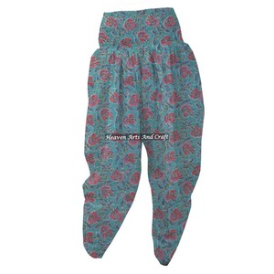 Manufacturer's Plus Size Women's Sexy Sleepwear Hand Block Cotton Floral Pajama Patiala Pants Comfort Fit Hot Selling In Women - Product Image 2