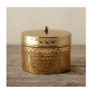 Pot à bougie en métal avec couvercle, bougies longue durée pour toutes les saisons dans un pot à bougie en métal avec couvercle - Product Image 1