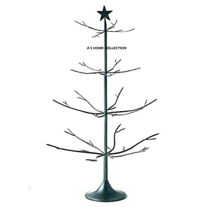 Supports de présentation de Noël en métal, style moderne, finition argentée, en aluminium, avec éclairage LED, très demandés, en vente - Product Image 4