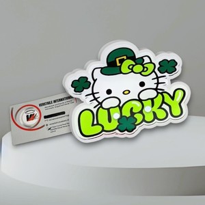 Vente en gros de plaques à cils ovales en acrylique multifonctionnelles, motif fleur diamantée Hello Kitty, pour extensions de cils, marque privée - Product Image 5