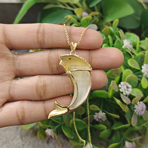 Collar de moda al por mayor con colgante de ojo de gato blanco y ojo de pez de circonita negra, cadena de latón chapada en oro de 18k para mujer - Product Image 6