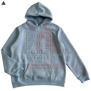 Sweats à capuche gaufrés de qualité supérieure, impression personnalisée, respirants, en coton mélangé, confortables et élégants pour hommes - Product Image 4