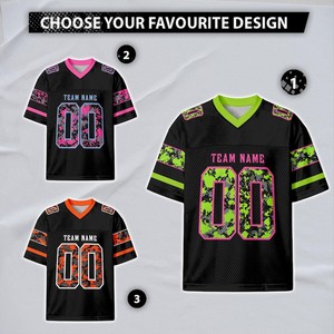 Camiseta de Fútbol Personalizada 100% Poliéster, Diseño Negro Rosa-Verde Neón, Transpirable, de Secado Rápido, Sin Mangas, con Nombre, Número y Equipo Personalizados - Product Image 2