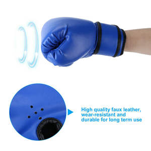 Gants de boxe pour adultes en PU, légers, respirants, anti-humidité, avec fermeture auto-agrippante, pour entraînement extérieur et sac de frappe – Offre Spéciale - Product Image 3