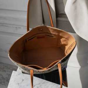 Bolso Tote de Piel Genuina de Moda, de Lujo, con Pelo de Vacuno, para Mujer, con Cierre Abierto, Bordado, Multifuncional, Verano-Otoño, LHTB-0021 - Product Image 6