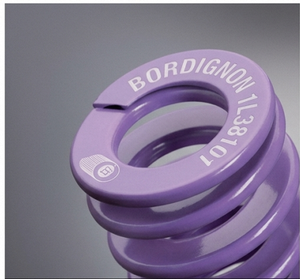 Mollificio Bordignon Purple Die Spring 1L แบบวงรี รับน้ำหนักเบาพิเศษ Carga extra ligera เส้นผ่านศูนย์กลาง: 3/8 นิ้ว เส้นผ่านศูนย์กลางแกน: 3/16 นิ้ว - Product Image 3