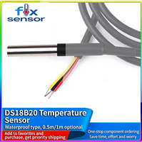 Sonde de température étanche DS18B20, câble de détection numérique de la température de l'eau, en acier inoxydable