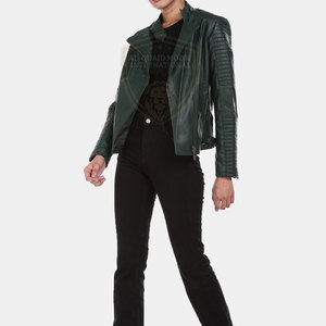 Chaqueta de Cuero para Mujer Adulta Más Vendida, Chaqueta de Cuero Resistente al Desgaste, Chaqueta de Cuero Cómoda - Product Image 5