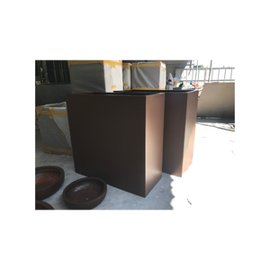 Minimalist Fiberglass <b>Planter</b> Box Durable Lightweight <b>Outdoor</b> Indoor Plant Pot OEM Custom Size And Color Service - Product Image 1