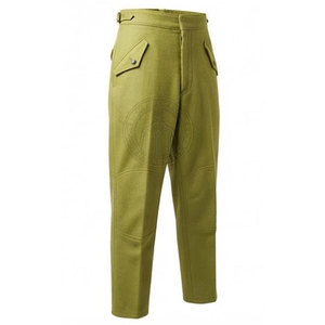 Pantalon de combat allemand professionnel, reproduction historique, coupe droite, léger, en toile écologique, fermeture à boutons, robuste - Product Image 3