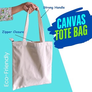 Cartoon Beach Scene <b>Canvas</b> Tote <b>Bag</b> <b>Large</b> Size Long Handle Shopping <b>Bag</b> - Product Image 4