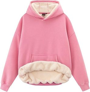Sweat à capuche surdimensionné en molleton délavé avec doublure Sherpa pour homme – Qualité supérieure, épais et confortable - Product Image 1