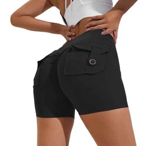 Pantalones Cortos Deportivos de Cintura Alta para Mujer, Tejido Ultraelástico, No Transparente, de Alta Calidad, para Entrenamiento y Uso Casual - Product Image 6