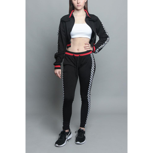 Ensemble de survêtement en coton pour femme, sweat à capuche et pantalon de jogging, coupe-vent, respirant, hiver, décontracté, confortable, tenue de sport, fournisseur de logos personnalisés - Product Image 3