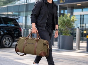 Custom Vintage Leather Canvas <b>Travel</b> <b>Duffel</b> <b>Bag</b> Heavy Duty Gym Duffle <b>Bag</b> Men's Overnight Holdall <b>Bag</b> LCDB-0004 - Product Image 5
