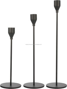 Modern Luxury Brass <b>Candlestick</b> <b>Holders</b> of Gold Wedding Home Decoration Tall Stand Taper <b>Black</b> Metal Candle <b>Holders</b> - Product Image 5