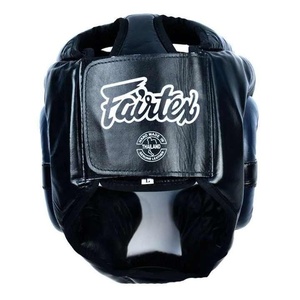 หน้ากากป้องกันศีรษะ Fairtex หนังแท้สำหรับผู้ใหญ่ รุ่นขายดี ดีไซน์ล่าสุด สำหรับชกมวยและต่อสู้ รุ่น RL-HG-81 - Product Image 3