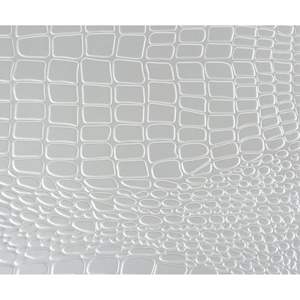 Moderno Glam argento 1 pezzo comò a nove cassetti finto alligatore cassetti testurizzati frontali con cristalli finti mobili da camera da letto in legno - Product Image 4