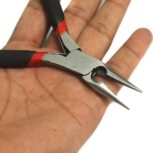 Alicates de Punta Redonda con Cortador, Herramienta para Doblar Alambre para Joyería, ZetomedPro - Product Image 6