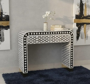 ILAHI's Bone Inlay <b>Drawer</b> Modern Design Agate Detailing <b>Storage</b> Portable Home Furniture - Product Image 1