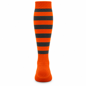 Chaussettes de football montantes Dexpel International, rayées, en jacquard, pour équipes sportives, prix abordable, personnalisation OEM - Product Image 2