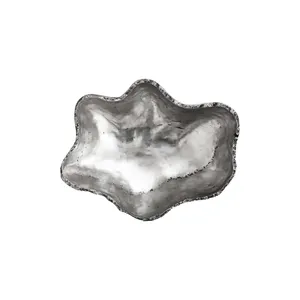 Tazón Decorativo de Cerámica de Lujo Hecho a Mano con Acabado Pulido, Forma Irregular para Frutas, Mesa de Comedor, Mesa de Centro, Sala de Estar - Product Image 3