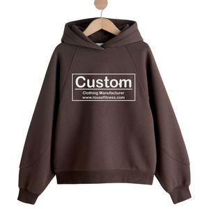 Sudadera con Capucha Oversize Marrón para Mujer, Casual, Holgada, de Forro Polar, Manga Larga, Estilo Urbano, Otoño Invierno, Venta al por Mayor OEM - Product Image 1
