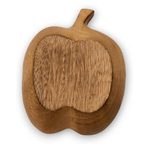 Cuencos de madera de calidad superior, cuencos personalizados con forma de manzana para servir aperitivos, cuenco para sumergir salsa, vajilla de madera para mesa de cena - Product Image 4
