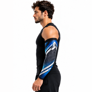 Mangas de compresión para hombre, personalizadas, para correr, ciclismo, fitness, deportes, transpirables, elásticas, para entrenamiento, atléticas, protectoras y de soporte. - Product Image 5