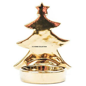 Portavelas de Lujo para Decoración Navideña, Diseño de Árbol de Navidad Sublimable, de Metal y Madera, para Decoraciones Festivas - Product Image 6