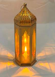 Farol Colgante de Hierro Marroquí, Portavelas Decorativo para Velas de Té, Decoración Premium para el Hogar, Iluminación, Suministro al por Mayor para Exportación - Product Image 2