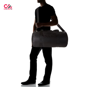 Premium Quality Custom Black Duffel Bag with Zipper Closure Handmade Hair Hide Travel Weekender for <b>Men</b> Women - Product Image 4