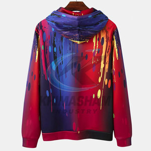 Premium Quality Men Winter Solid Casual Fleece Polyester/Cotton Blended Hoodies High Manufacture Sublimation - Product Image 2
