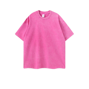 T-shirt Homme Coupe Slim 100% Coton Délavé à l'Acide, Style Unique, Nouvelle Collection, Logo Brodé Personnalisé, Idéal pour l'Été - Product Image 2
