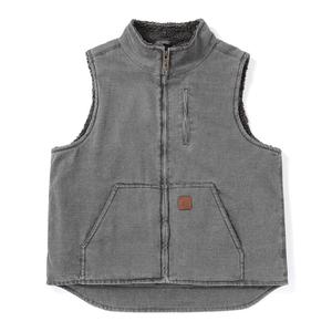 Gilet vintage en cuir PU pour homme, col en V, couleur unie, fermeture boutonnée, coupe classique, style automne - Product Image 4