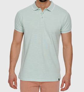 Chemises à manches longues pour hommes, personnalisées, à motif uni, col rabattu, rayures, boutons, décontractées, en jersey tricoté, en coton, polos, vente en gros - Product Image 1