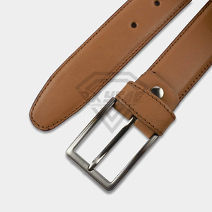 Custom Manufacturer Genuine Leather <b>Belt</b> Men Wholesale Classic Light Brown <b>Waist</b> Strap Premium <b>Tan</b> Cowhide Dress <b>Belts</b> Bulk - Product Image 4