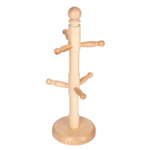 Soporte de Madera de Lujo para Tazas con 6 Ganchos, Organizador de Tazas de Café y Té para Mesa, Ahorra Espacio, Exhibidor de Cocina - Product Image 6