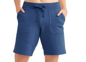 Shorts Deportivos de Cintura Alta para Mujer, Ecológicos, de Felpa Francesa, con Material de Spandex/Poliéster - Product Image 4