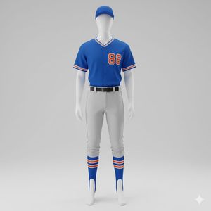 Custom Logo Baseball Uniform Jersey Pants Set Durable Polyester Quick Dry Sportswear Team Baseball Kit - Product Image 5