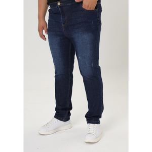 <span class=keywords><strong>Jean</strong></span> droit confortable et décontracté pour homme, grande taille, avec poche arrière, style déchiré et surpiqué, vente en gros 2025 - Product Image 1