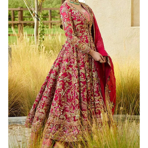 Pakistani Modern Bridal Wedding <b>Dresses</b> Floor-Length A-Line Beaded Lace Embroidery Eco-Friendly Modest Evening Wear - Product Image 4